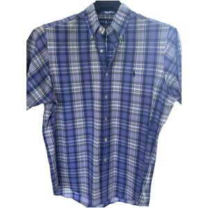 Polo‎ Ralph Lauren  Madras Large  Plaid Button Up Men Classic Fit Short Sleeves